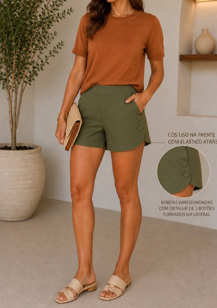Short Linho Botao — foto 1 de 2
