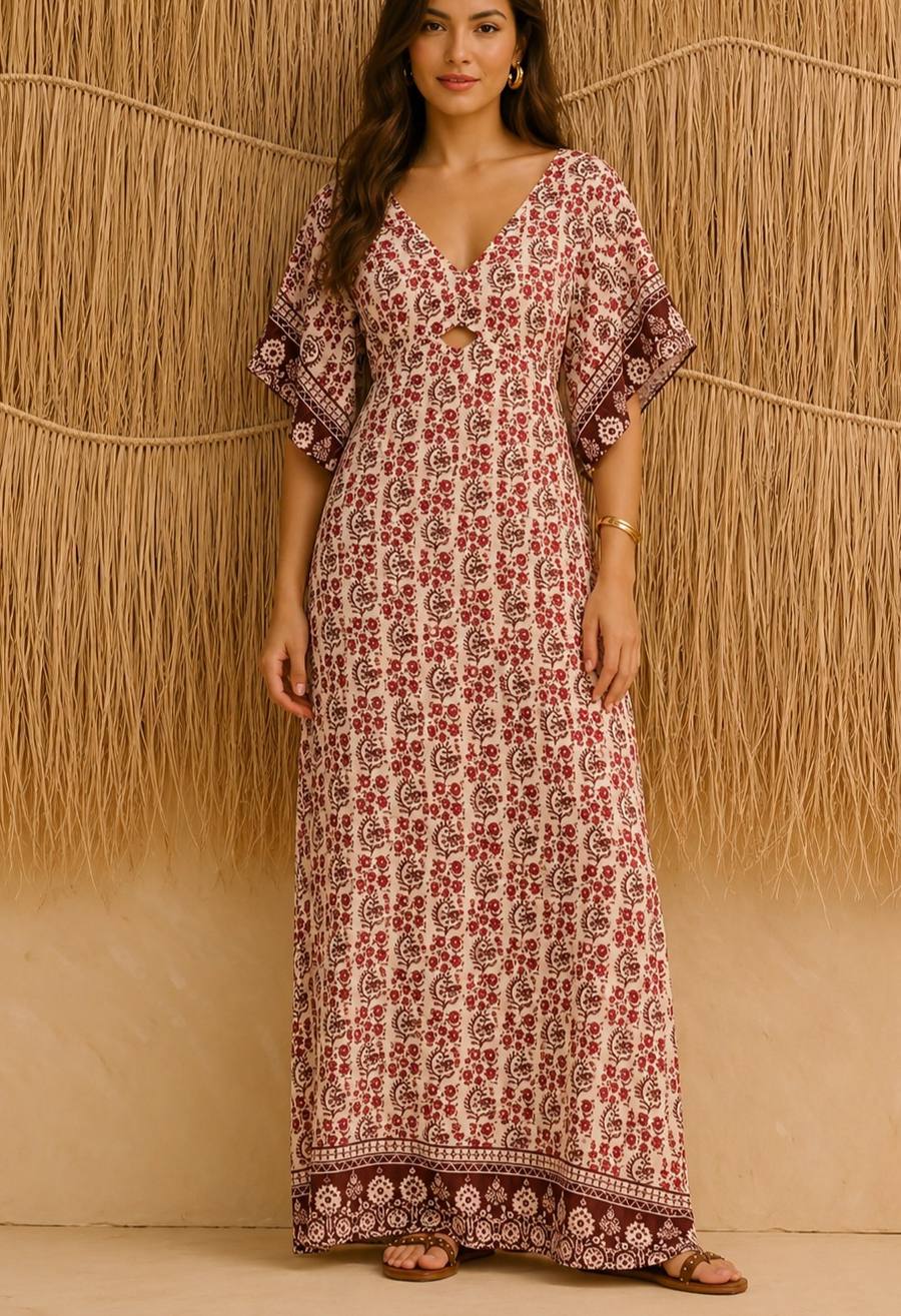 Vestido Longo Out Estampado — foto 1 de 2