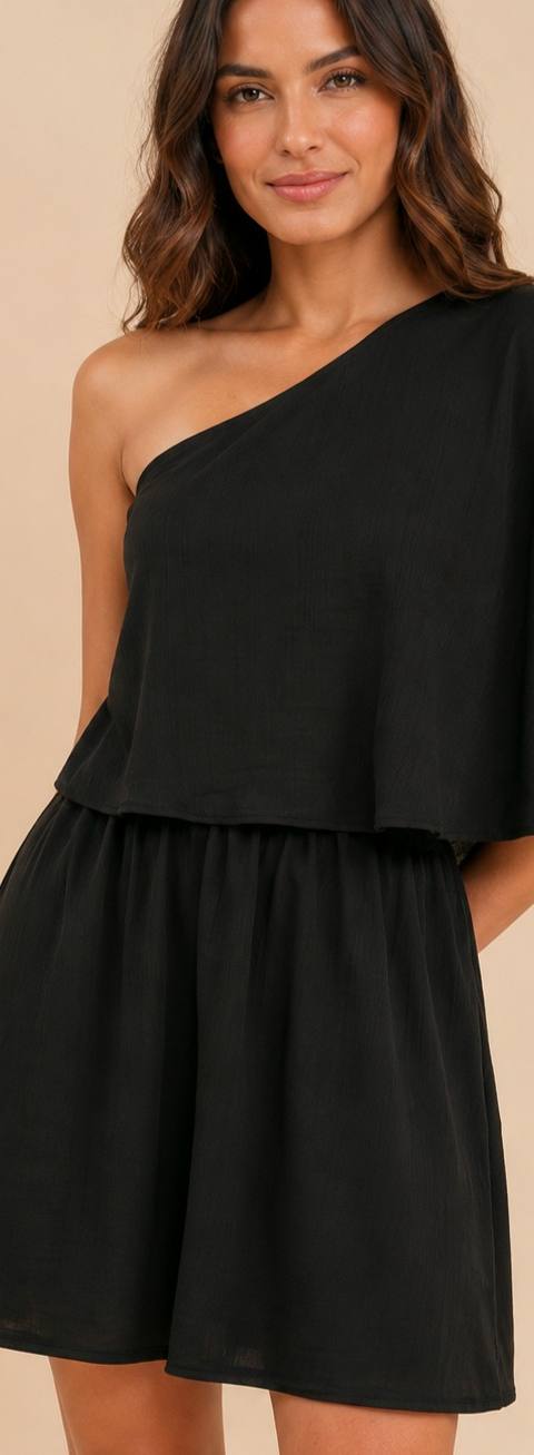 Vestido Curto Ombro Só