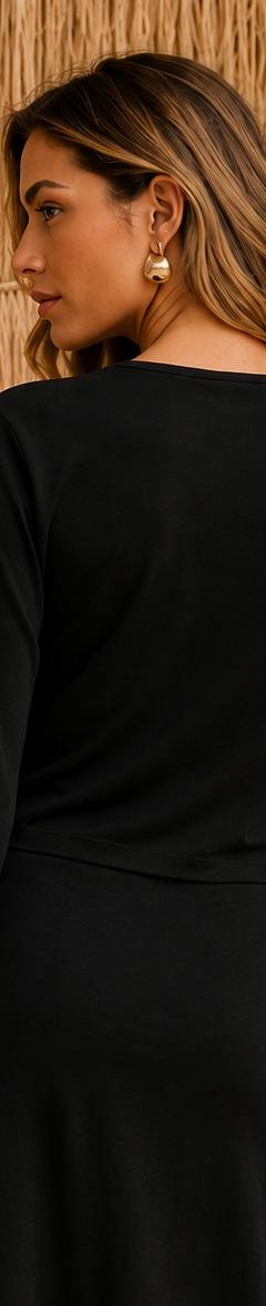 Blusa Cropped Gola e Punho — miniatura 2